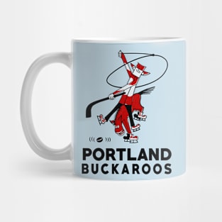 Throwback Portland Buckaroos Hockey Mug